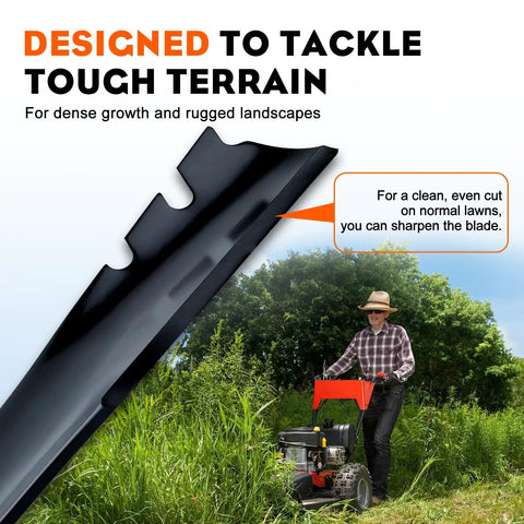 Mulching Blade Set For Toro 22 Inch Recycler Lawn Mower And Lawn Tractor Deck Mulcher Replacement 131-4547-03 108-9764-03