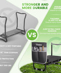 Comparison of two 2-In-1 Garden Kneeler And Seat For Seniors And Garden Lovers, Heavy-Duty Foldable Bench With 400 Lb Capacity models.