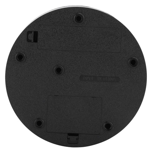 Bottom view of the Electric Rotating Display Stand showcasing its sturdy ABS body and USB power connector.