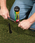 Installing DIY Self Install In Ground Automatic Sprinkler System Kit For Medium Lawn No Sweat Auto Watering From Outdoor Faucet
