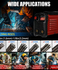 Portable 200A Arc Welder For Home And Workshop, 110V IGBT Inverter with digital display and various welding rods