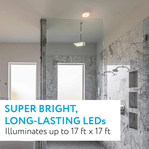 Wireless Motion Sensor LED Ceiling Light Battery Operated Flush Mount For Indoor And Outdoor Use 200 Lumen Night Light Illuminates A 17 By 17 Foot Area Auto On In Darkness And Off After 30 Seconds