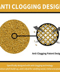 Close-up of anti-clogging design on 5 Inch 220 Grit Hook And Loop Sanding Discs 8 Hole Dustless Random Orbit Sandpaper.
