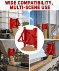 Heavy Duty Steel Sliding Grain Gate 9 By 9 Inch Slide Door For Ibc Tank And Grain Bin Manual Bulk Feed Dispenser in use with grains