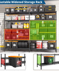 Beefy 70 Inch Wide Garage Storage Shelves Heavy Duty Metal Shelving Unit With 1600 Lbs Capacity L Shaped Configurable Design For Left Or Right Setup Tall 72 Inch Storage Rack Perfect For Workshop And Garage, adjustable metal rack