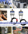 Universal HVAC compatibility with 3 Amp and 5 Amp resettable fuse circuit tester for HVAC breakers, UL rated.