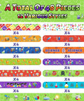 48 Piece Epic Science Slap Bracelets Party Favors Set For Science Week Classroom Fun Chemistry Biology Physics Lab Decor