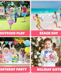 Cute Pink Bear Automatic Bubble Gun For Girls Ages 3 4 5 6 7 8 With Music And Mover Maker Blower Machine used in outdoor play, beach day, birthday party, and holiday gifts.