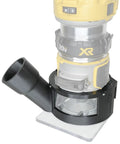 Hose Adapter For Cordless Routers With Large Window, Easy Slide On Install, 3D Printed In USA By Small Biz, Fits DeWalt DCW600