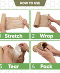 Top Tier Honeycomb Packing Paper Bubble Wrap Alternative For Moving Supplies Stretchy Kraft Cushion Roll steps showing how to use