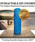 Weathered Flagstone Concrete Texture Roller Stamp For Patios Driveways Walkways And Water Features Realistic Stone Look