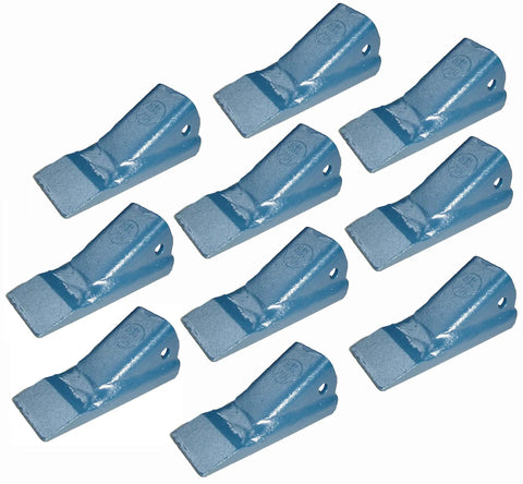 2AH 2A Series Crimp On Bucket Teeth Ten Pack Teeth Only Blue Made In USA Compatible With 2A 2AP T2A 2AHX 2AC