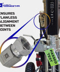 One Half Inch NPTF Female To One Half Inch NPSM Swivel Hydraulic Adapter With Carbon Steel Zinc Plated Construction Rust Resistant Ultra Durable And Precise Straight Swivel For Hydraulic Hoses And Valves on hydraulic assembly