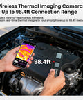 Wireless Thermal Imaging Camera For Android And iOS Smartphones With 512x384 Super Resolution And 256x192 IR Vision used on car engine