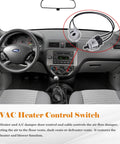 Top Tier Plug N Play AC Heater Control Switch For 2000 To 2007 Ford Focus And 2010 To 2013 Transit Connect Damper Door Actuator Assembly in vehicle interior.