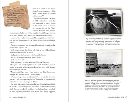 Farmyard Spy Caper A Page Turning 144 Page Hardcover First Edition With Images And Reversible Dust Jacket A High Stakes Espionage Saga Of Ingenuity On The Farm And The Epic Battle To Save International Harvester image of book pages