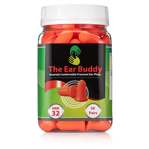 Premium Soft Foam Ear Plugs For Sleeping So You Can Sleep Better And Hearing Protection, 32 dB NRR, 50 Pairs, Ideal For Shooting Range, Concerts, Travel, Work, Snoring, And Loud Environments