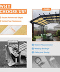 Comparison of 9 By 26 Feet Straight Edge Sun Shade Sail For Outdoor Patio Pergola Garden In Sand Color with competitors