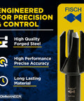 Pro Level Tapered Plug Cutter Drill Bit With A Badass Four Flute Design showcasing high-quality forged steel and precise accuracy.