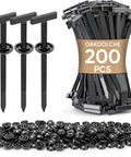 200-Piece Nylon Universal Cable Tie Kit For Cars And Home Use showing ties and buckles with packaging