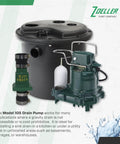 Automatic Drain Pump System With 0.3 HP Submersible Sump Pump 115V Utility Pump For Basements Under Sink Wet Bars