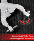 Close-up of Beefy Built To Last Ceiling Grid Punch Pliers Kit with 3.3mm hole punch and rust-resistant finish