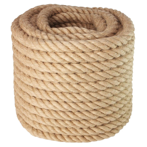 Heavy Duty Manila Rope 1 Inch By 100 Feet Twisted Natural Fiber For Landscaping Crafts Boating And Outdoor Projects Strong Tie Down For Home Garden Marine Gear And Everyday Hauling