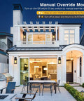 Motion Sensor Outdoor Wall Lights With Dusk To Dawn Sensor PIR Technology Anti Rust Aluminum Waterproof Porch Lanterns in use