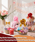 Gift baskets wrapped in Clear 24 By 30 Inch Cellophane Bags 10 Count For Large Gift Baskets And Big Presents Perfect For Weddings Bridal And Baby Showers Flat No Gusset See Through Gift Wrap Ribbon Not Included