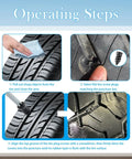 Operating steps for All In One Tire Repair Kit With 100 Pcs Rubber Nails And 3 Plug Sizes for quick puncture fixes on tire