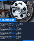 Front Wheel Hub Assembly 5-Lug with ABS for Chevy Equinox 07-09, Captiva Sport 12-15, Saturn Vue 08-10 installed
