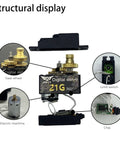 Beefy 21G Micro Servo With 25T Arm Digital Full Metal Gear 360 Degree Rotation components display, showing gears and chip.