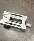 Super Cool Mini Drill Press Vise With Rubber Soft Jaws For Aluminum Alloy Woodworking Projects That Make Your Workshop Setup Smarter And Super Handy, showing silver aluminum alloy construction.
