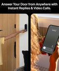 Child uses 2K Video Doorbell With Chime 2 For Home Security Wireless Or Wired Installation Clear 2 Way Audio Night Vision App