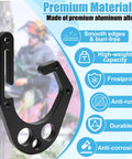 1P Aluminum Tree Climber Hook With 3 Accessory Loops For Harness Gear showing open structure and durability features.
