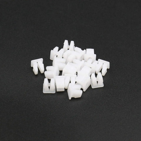 Twenty Pack White Plastic Vehicle Screw Grommets Expandable Insert Nuts Heavy Duty Mounting Clips for Car Boat Truck, 20 pieces