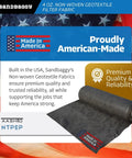 Non Woven Geotextile Landscape Fabric 4 Oz Industrial Grade Durable UV Protected Roll 3 Ft By 360 Ft on American flag background