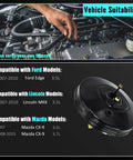 Heavy Duty Vacuum Power Brake Booster Fits Ford Edge Lincoln Mkx And Mazda Cx 9 2007 To 2015 showing compatibility with car models.