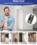 6 Inch Invisible Door Hinges For Doors 3D Adjustable 180 Degree Swing Heavy Duty Concealed Zinc Alloy 88 Lbs Load Capacity