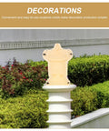 European Roman Style Concrete Statue Mold for Balcony Guardrails and Garden Fences, plastic column casting installed outdoors