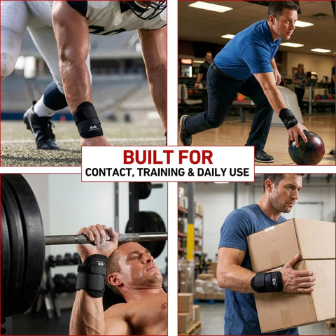 Adjustable Wrist Brace For Work And Sports, worn by athletes and workers in various settings, showcasing versatility and support.