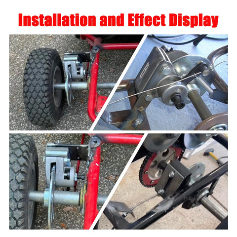 Beefed-Up Go Kart Brake Kit Compatible With Yerf-Dog Manco 9598 9597 And More detailed installation views
