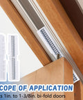 Heavy Duty Dual Spring Bifold Door Slide Guides Two Pack Forged From Rock Solid ABS Plastic Top Track Rollers on bi-fold door fitting.
