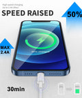 Lightning CarPlay Cable For iPhone Fast Charge And Data Transfer USB A To Lightning Cord 3Ft charging phone screen display