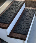 6 Piece 8.5 Inch By 30 Inch Non Slip Stair Treads For Wooden Steps Traction For Elders And Pets With Heat Insulation Rubber Backing