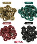 Assorted grit Wool Felt Mini Polishing Brush Wheel For Rotary Tools 1 Inch Felt Grinding Head With 3mm Shank Buffing Wheel