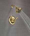 Classic Monitor 13 Series Shower Trim with Single Lever Handle, Brass Detailing, Ready for R10000-UNBX, sleek modern design