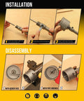 TGFTGF 13-piece concrete hole saw kit with tungsten carbide; includes 30–110 mm hole saws and SDS Plus/Max bits.
