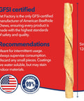 American Beefhide Twist Sticks For Dogs 5 Inch Rawhide Dental Chews With Chicken Flavor, GFSI certified and 99% digestible