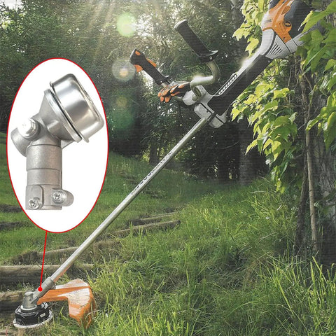 Trimmer with Beefed Up Trimmer Gear Head Replacement And Gearbox Head Kit for Husqvarna 525 Series in outdoor setting